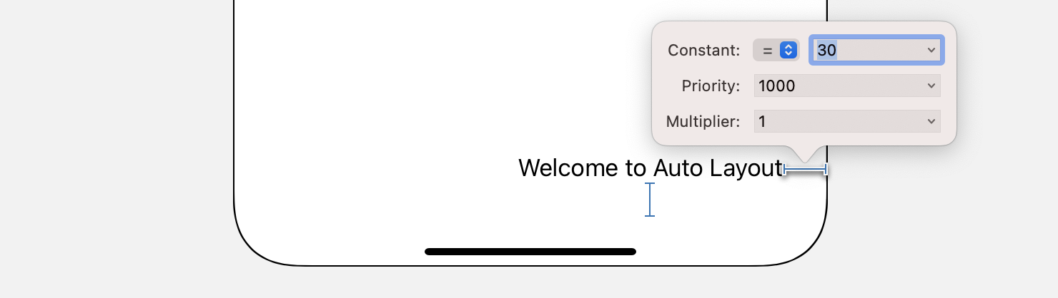 Figure 5-18. Editing a constraint by double clicking the constraint