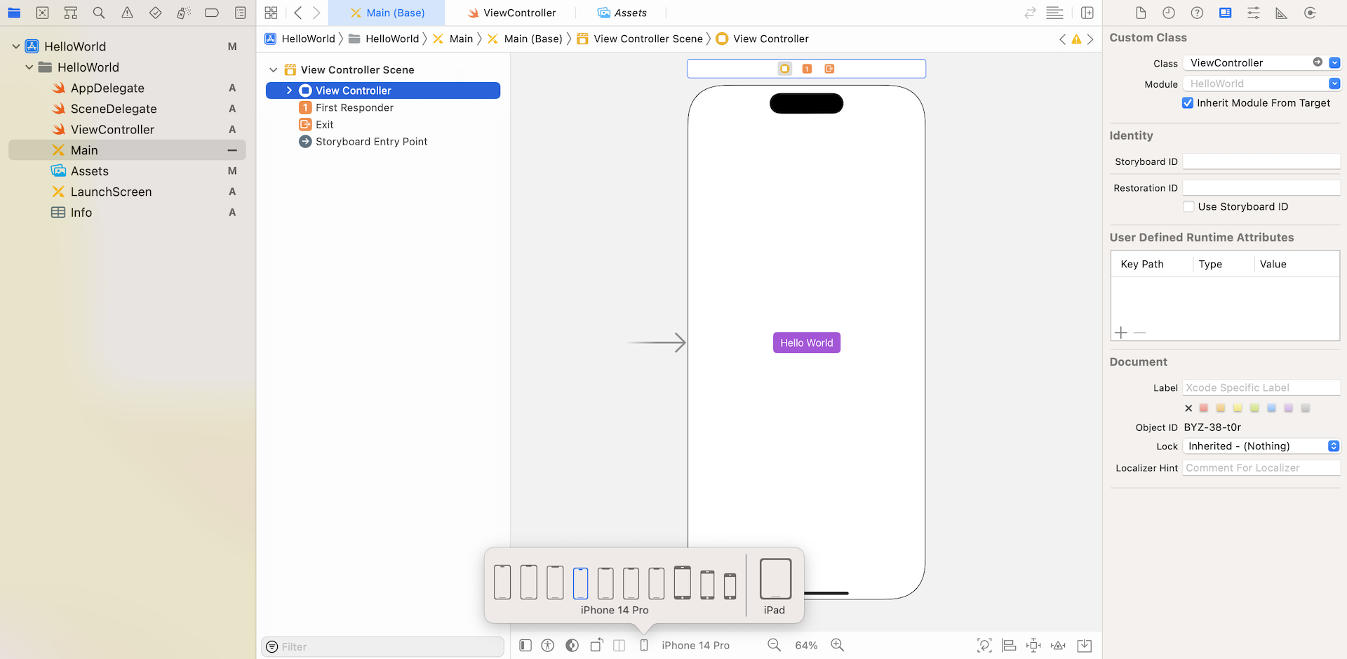 Figure 5-3. Live preview using Xcode's configuration bar