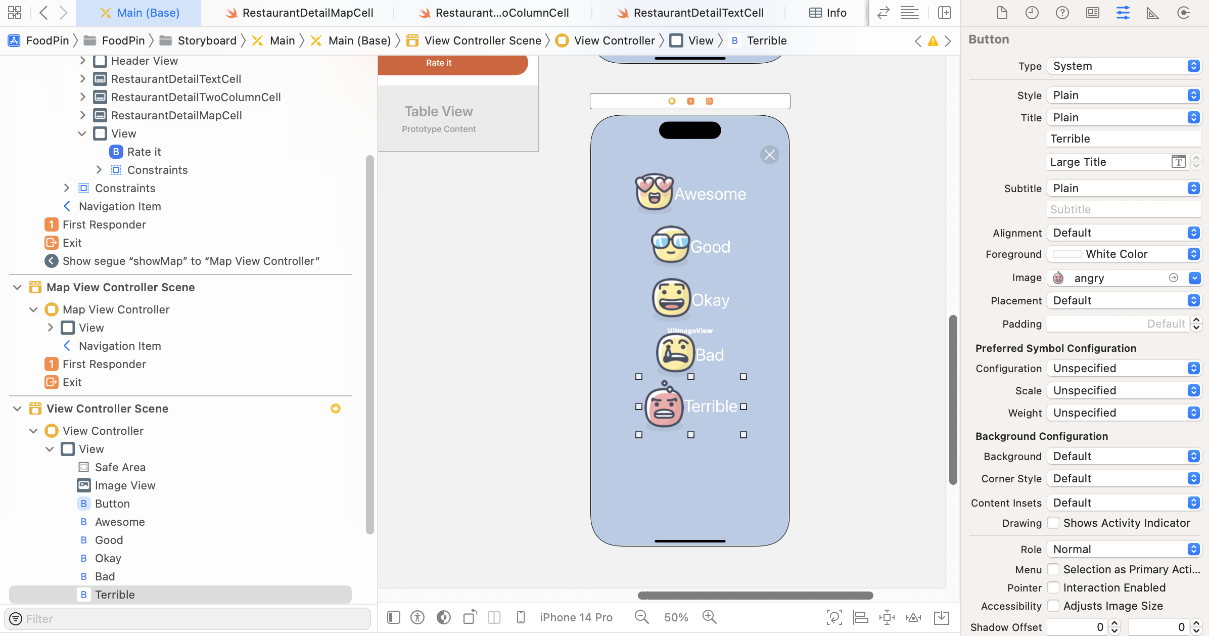 Figure 17-11. Rating buttons