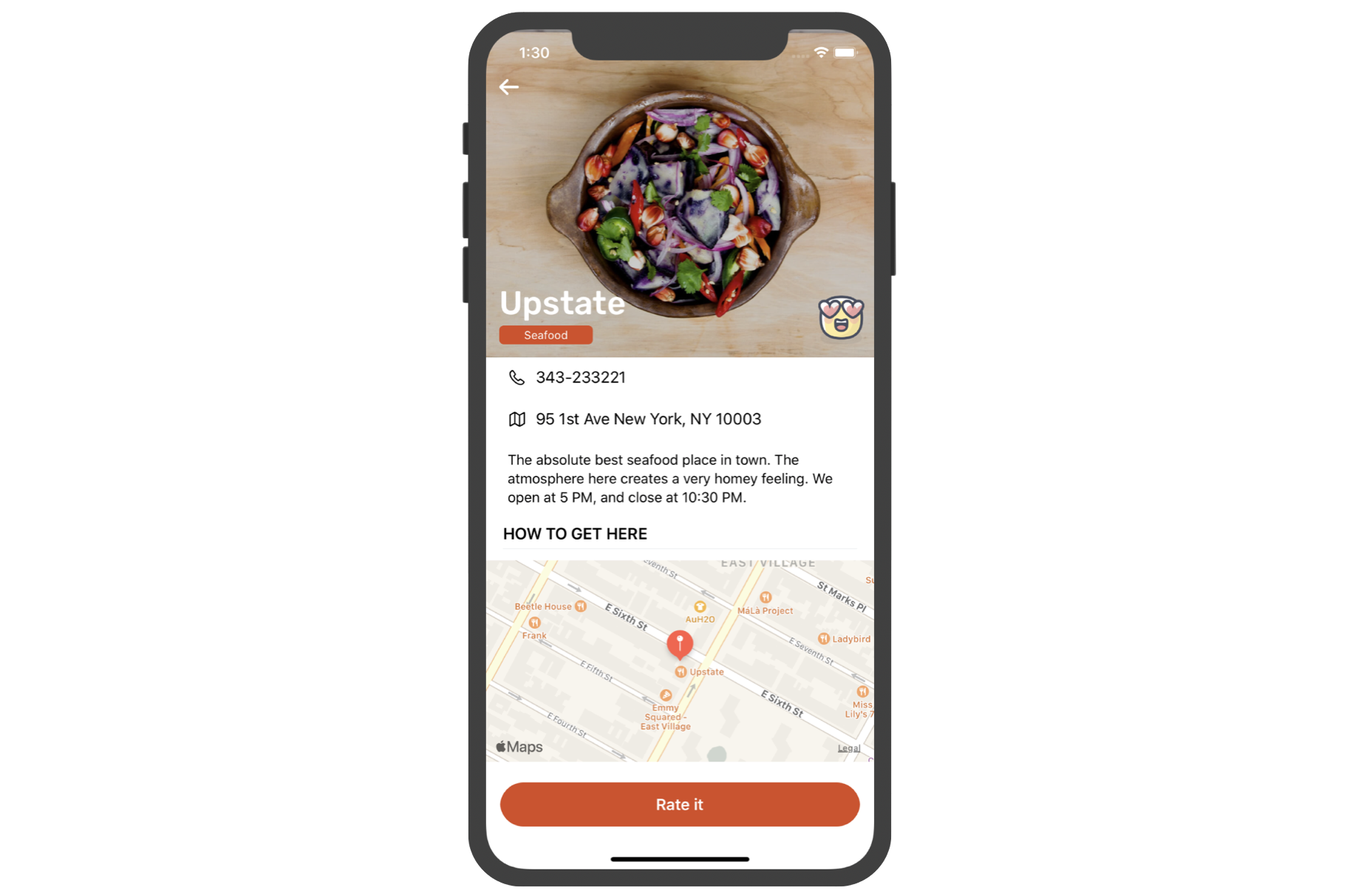 Figure 17-28. Rating icon is now displayed on the detail view