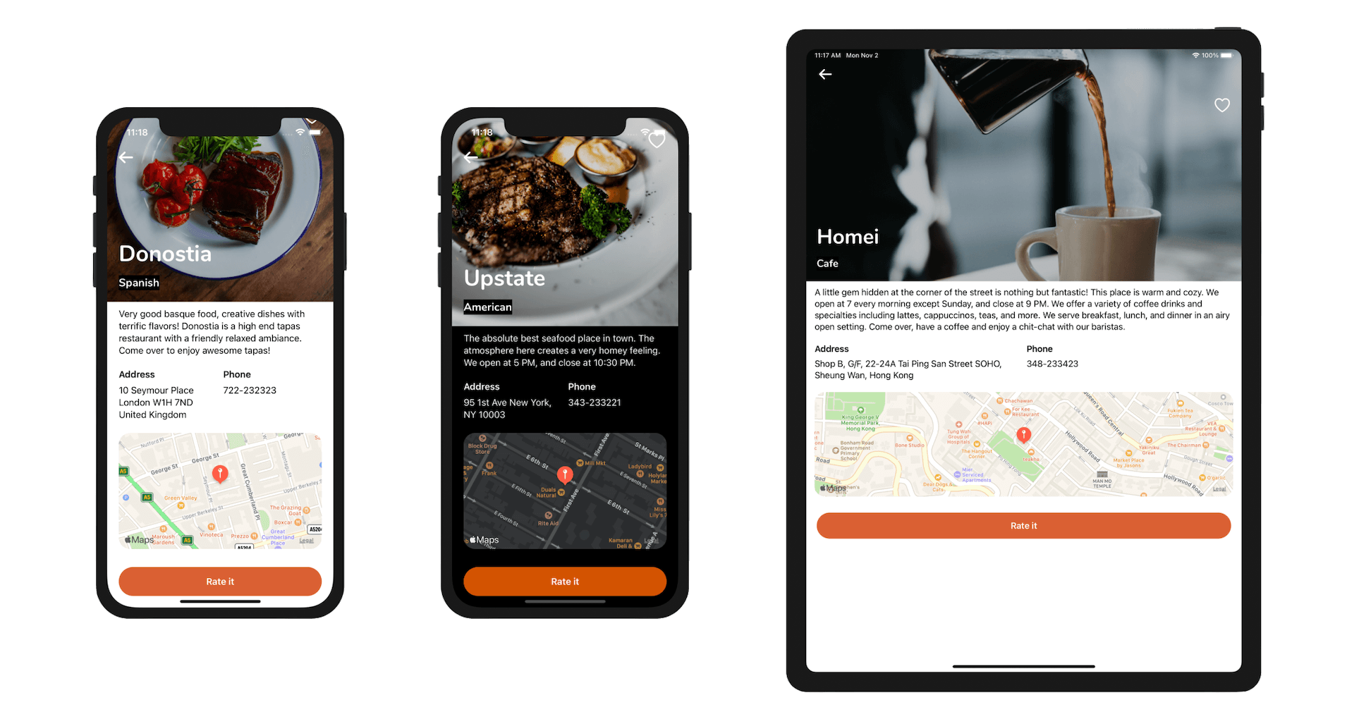Figure 17-7. The Rate button in the detail view