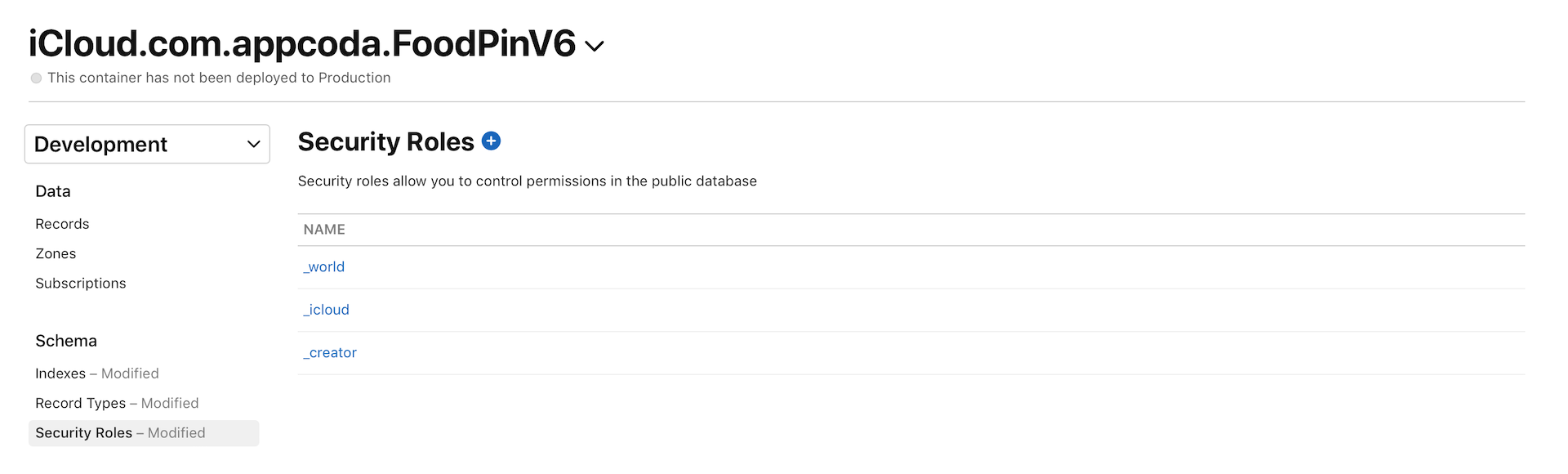 Figure 24-21. Setting the Security Roles