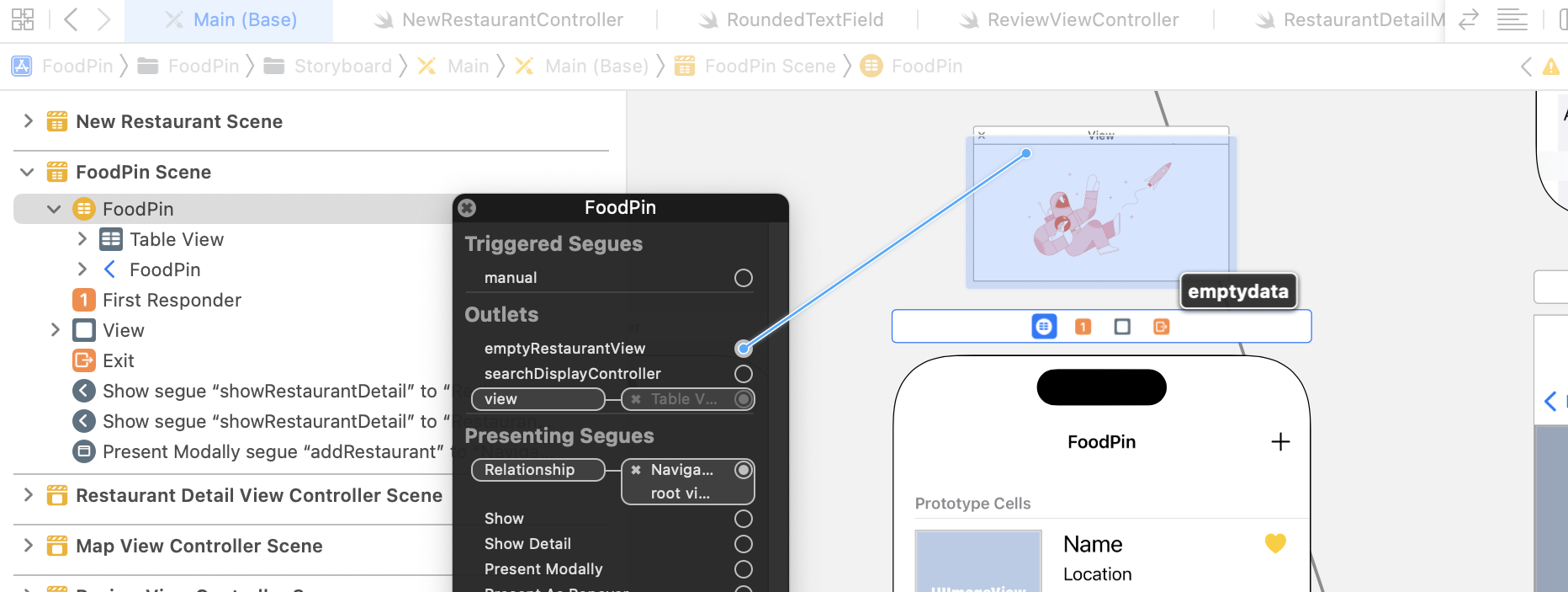 Figure 19-12. Defining the layout constraints