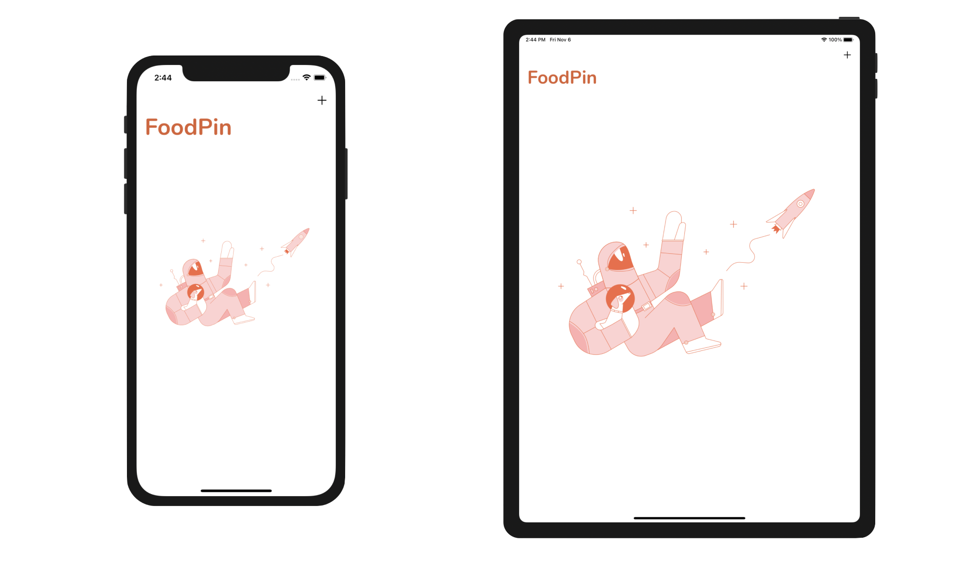 Figure 19-9. A fancy empty table view