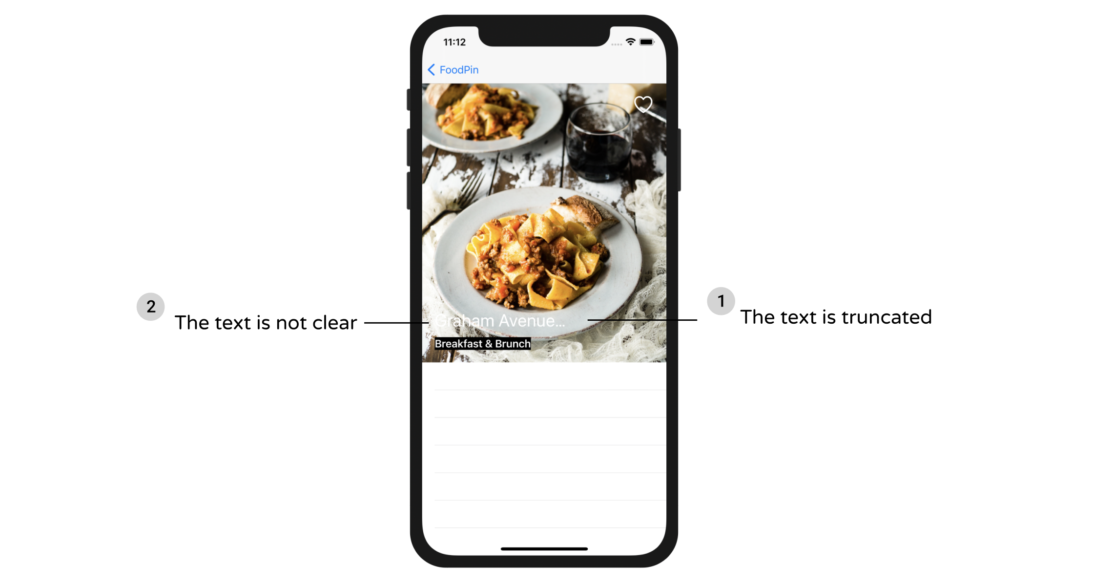 Figure 14-21. A couple of the issues with the current header view