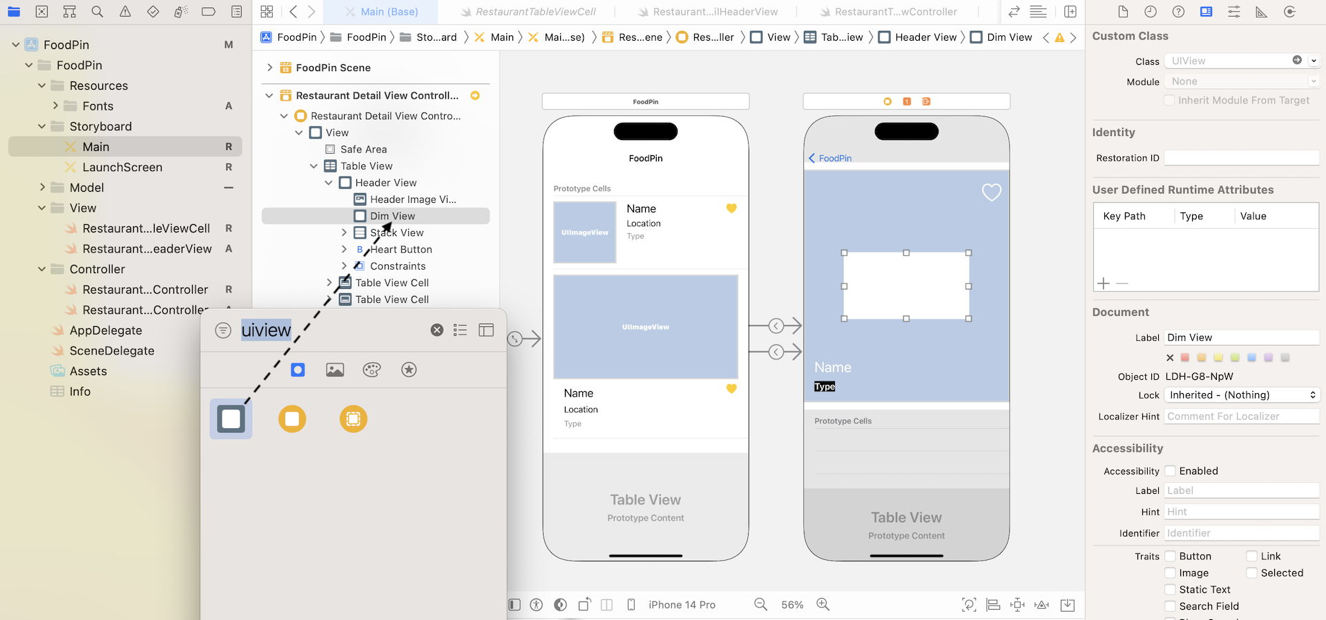 Figure 14-22. Adding a new view