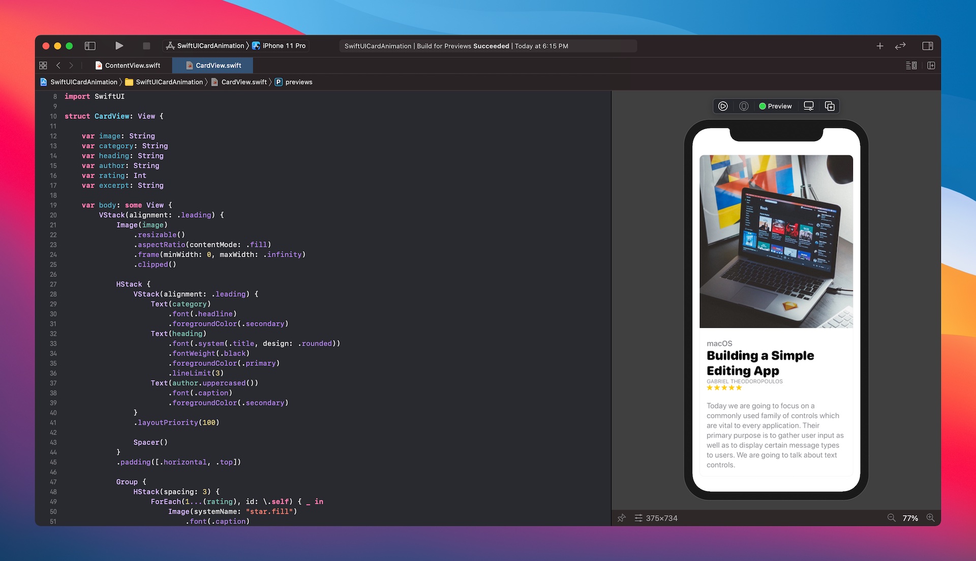 Figure 1-6. Building apps using SwiftUI