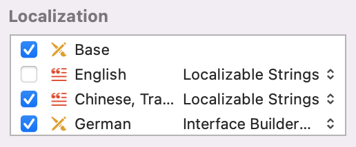 Figure 25-12. Tick the checkboxes of Chinese and German