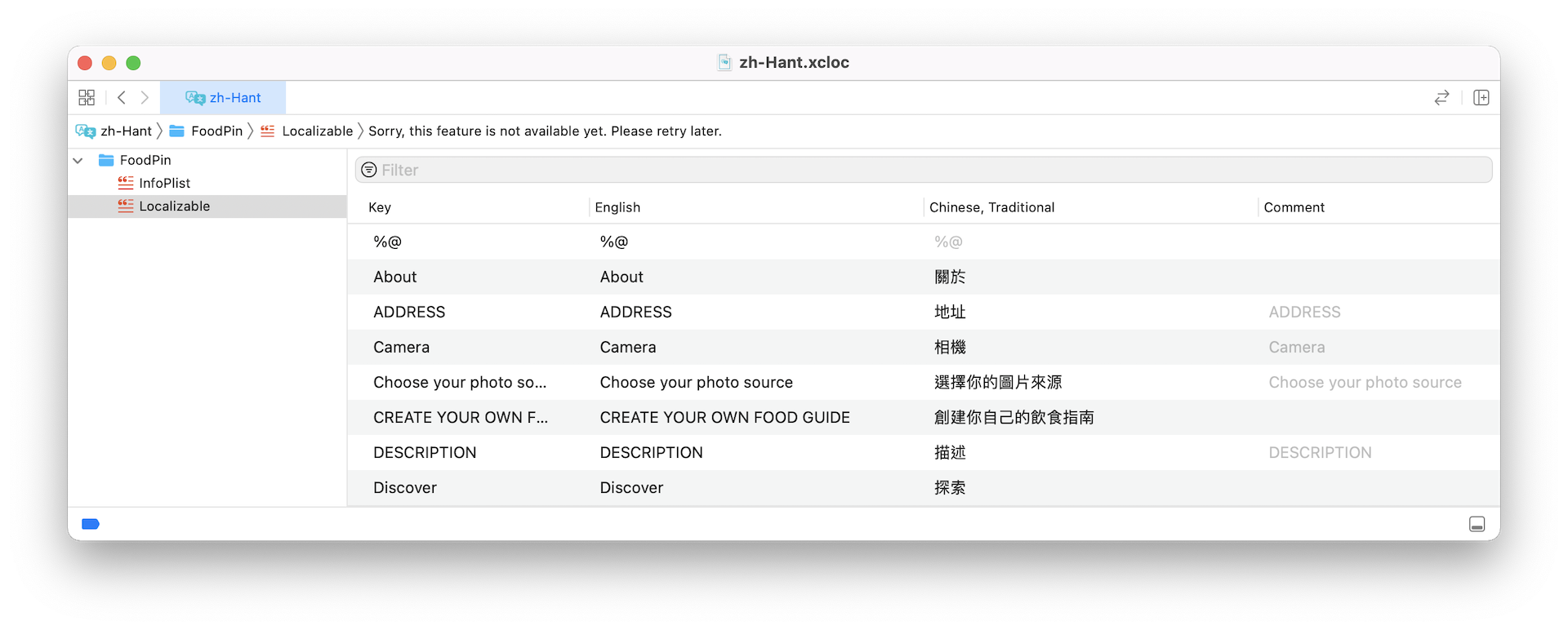 Figure 25-5. Editing the translation