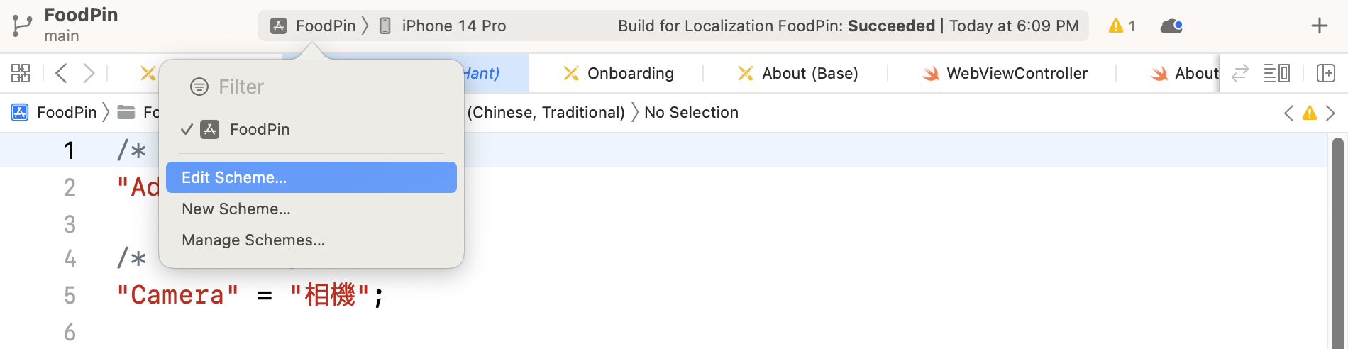Figure 25-7. Edit scheme option