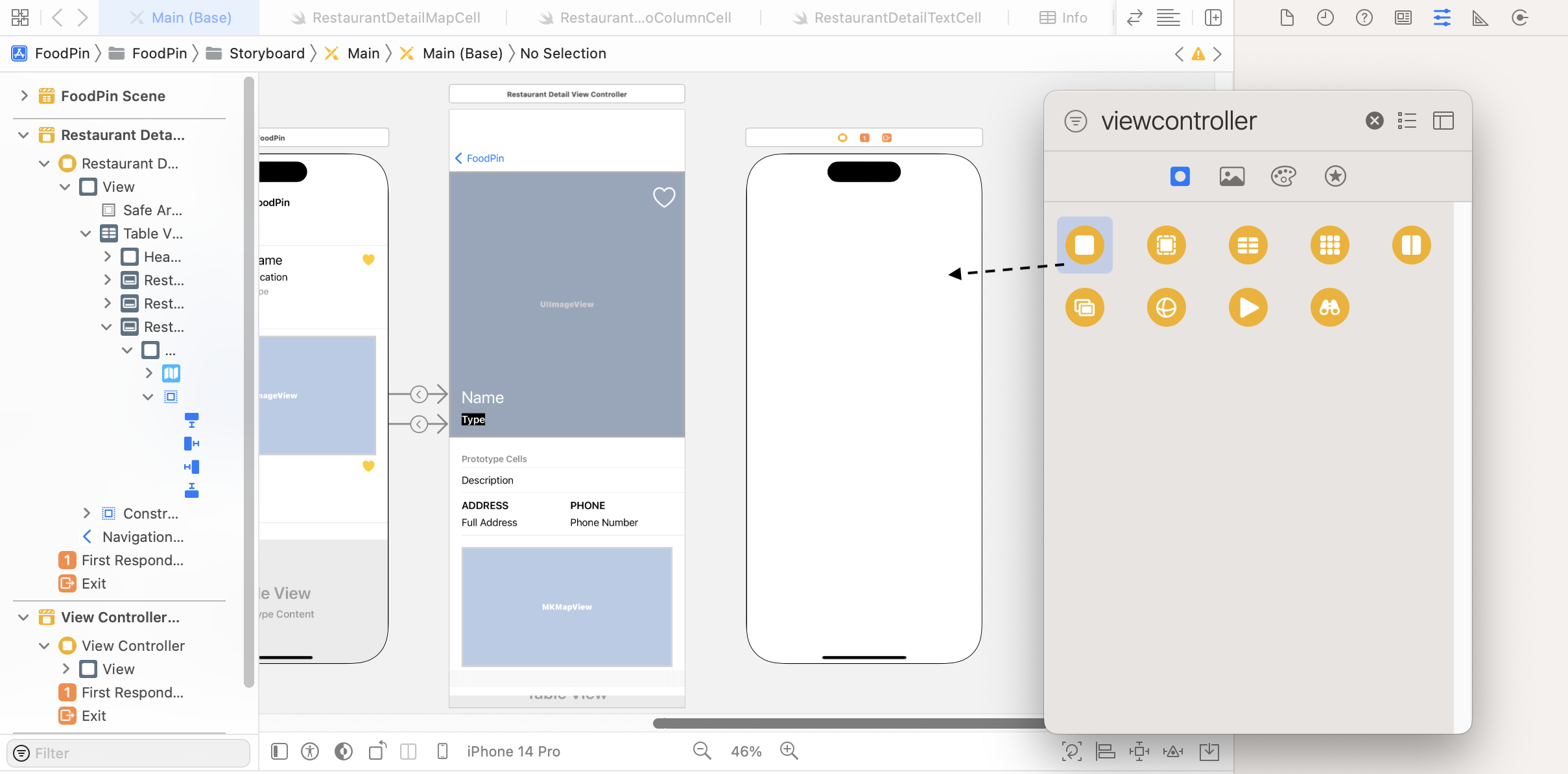 Figure 16-12. Adding a new view controller