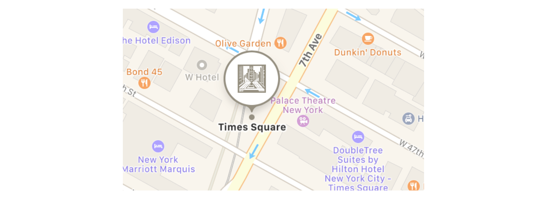 Figure 16-16. An annotation in iOS