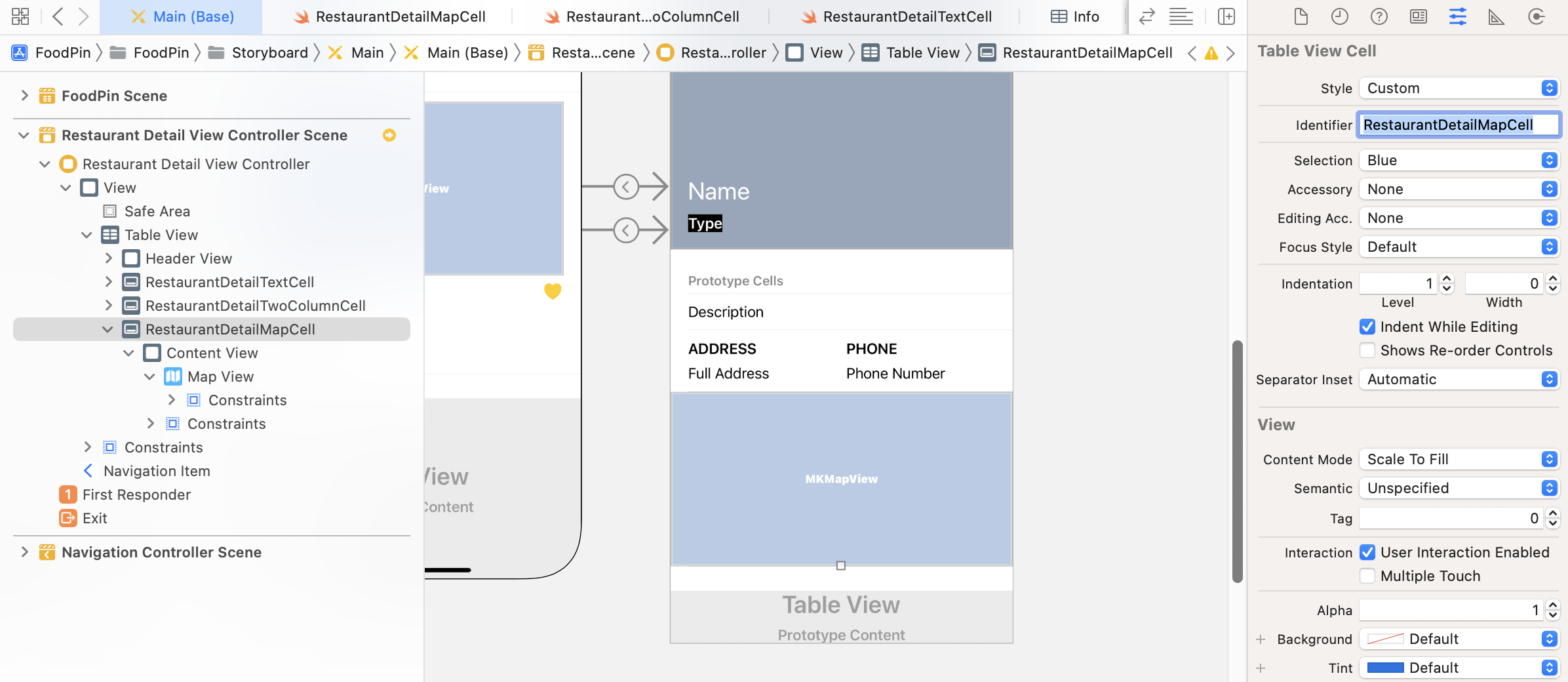 Figure 16-8. Changing the identifier of the prototype cell