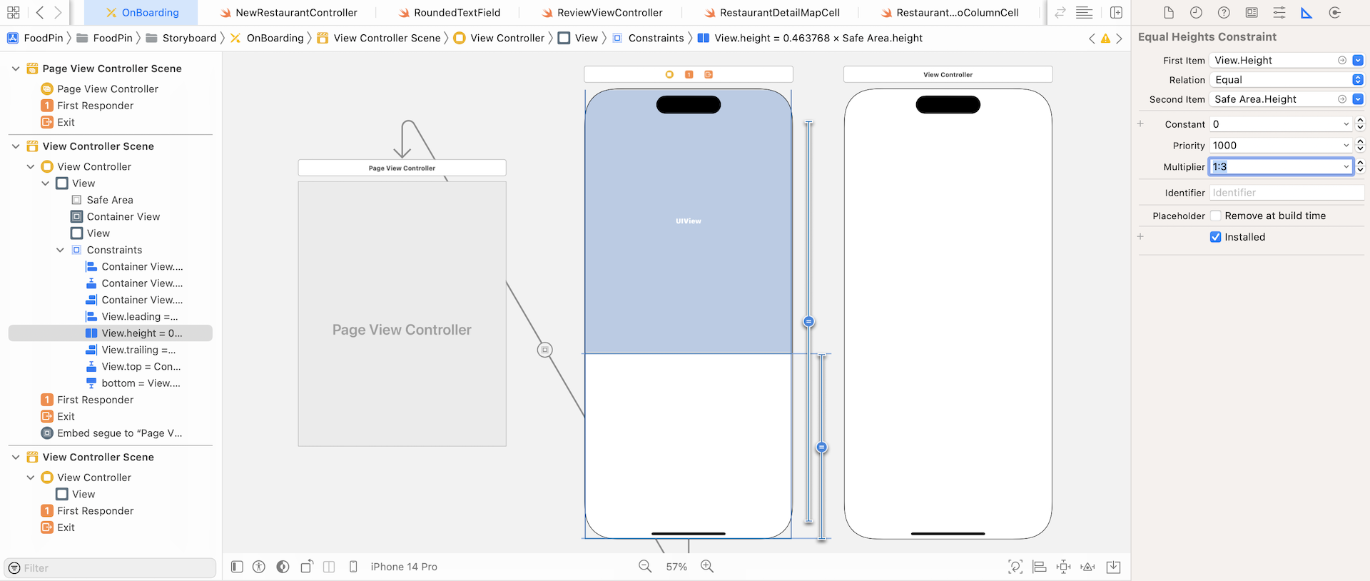 ￼Figure 21-11. Changing the multiplier to 1:3