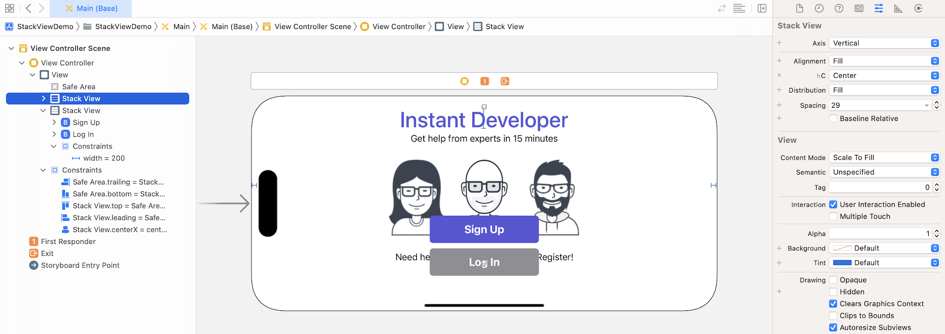 Figure 6-35. After adding customization for alignment