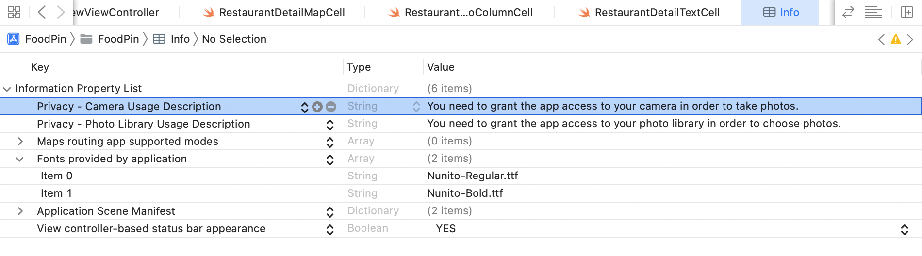 Figure 18-16. Add a key to specify the reason
