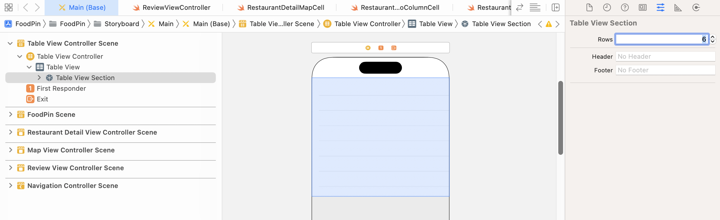 Figure 18-3. Changing the number of rows from 3 to 6