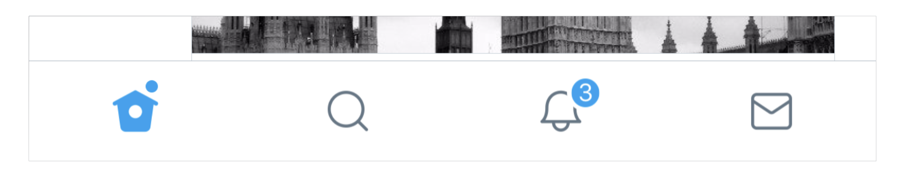 Figure 22-1. A tab bar in the Twitter app