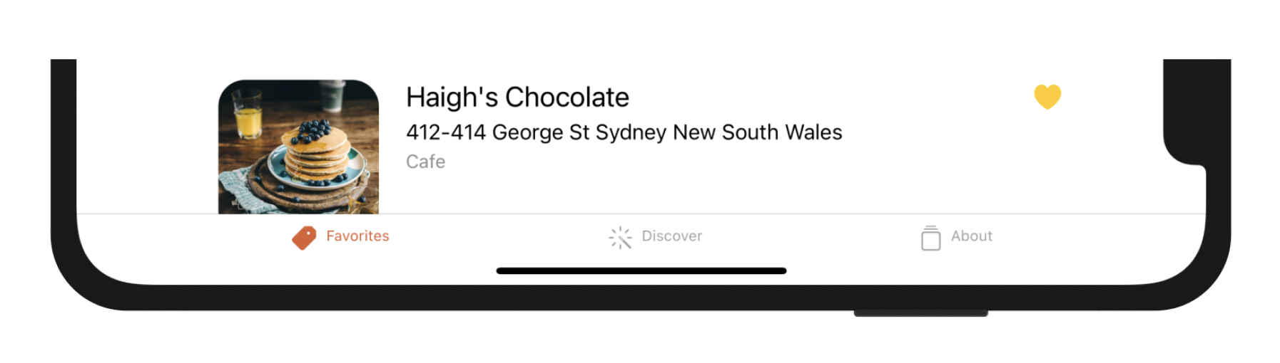Figure 22-13. A customized tab bar in landscape orientation with your own images