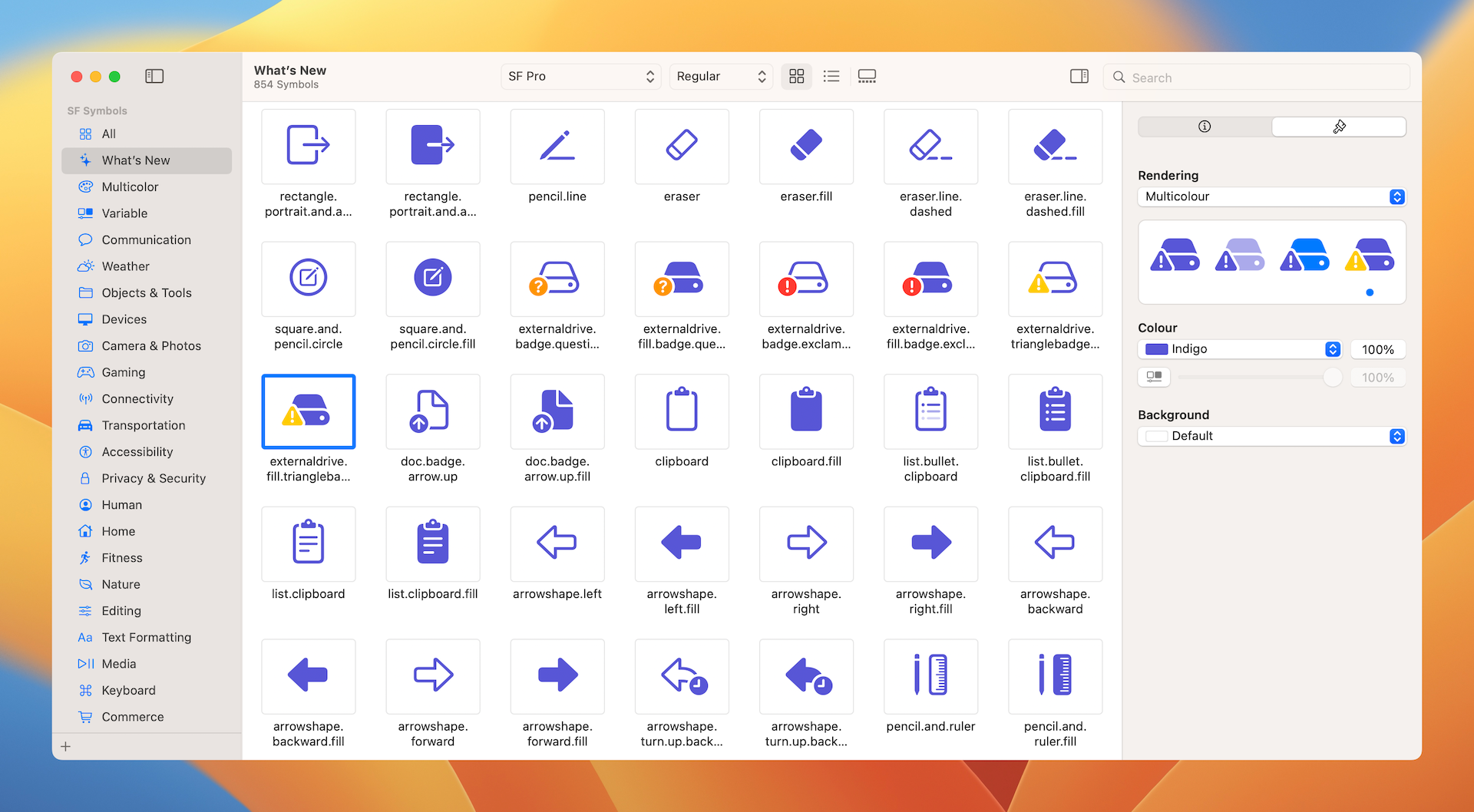 Figure 12-7. SF Symbols App
