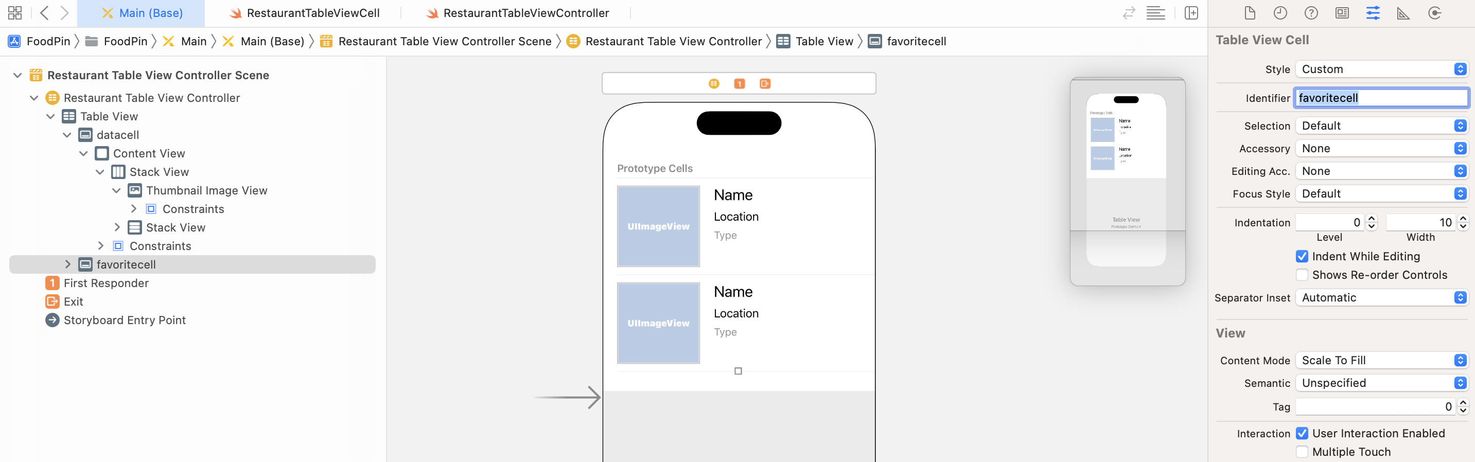 Figure 10-4. Changing the identifier for the new prototype cell