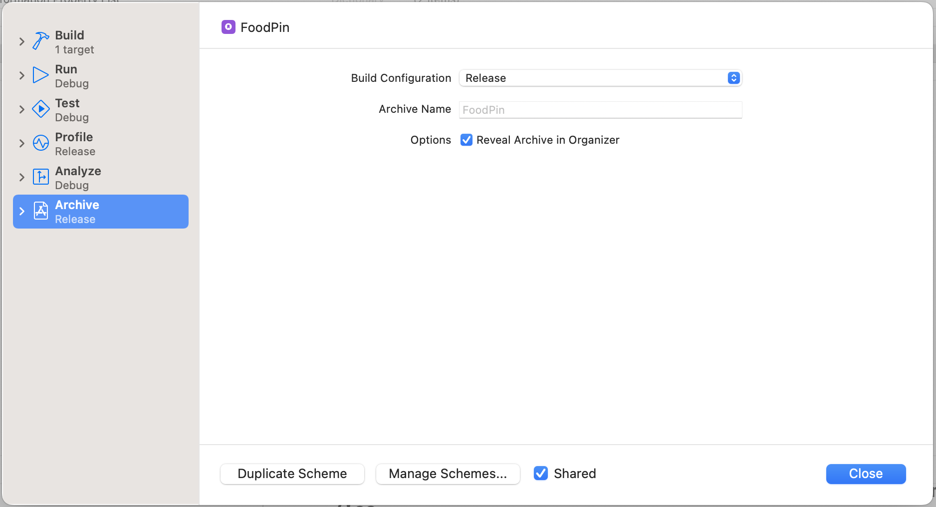 ￼Figure 27-11. Review the Archive scheme setting