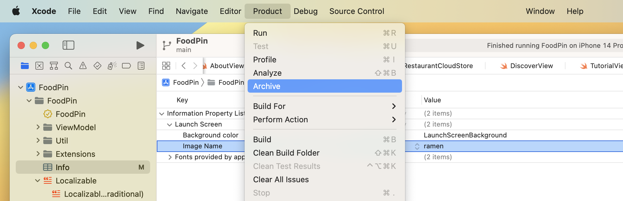 ￼Figure 27-12. Archive your app