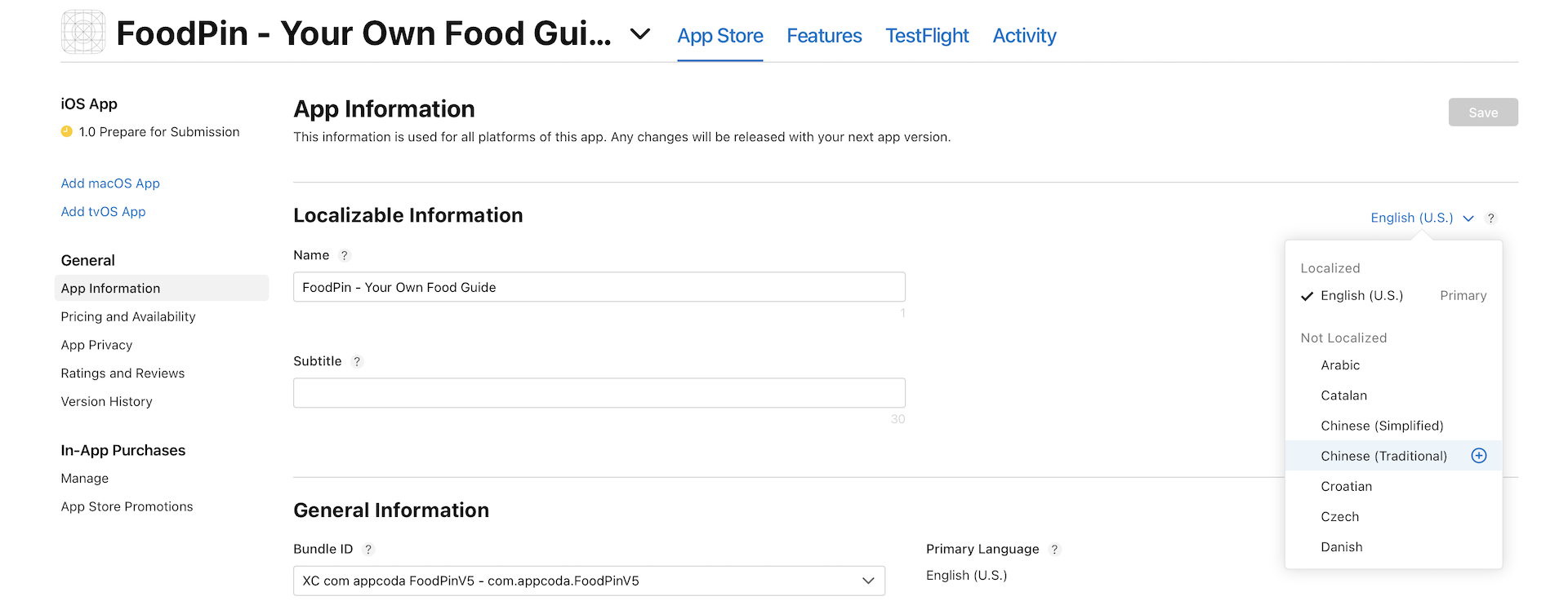 Figure 27-3. The App Information