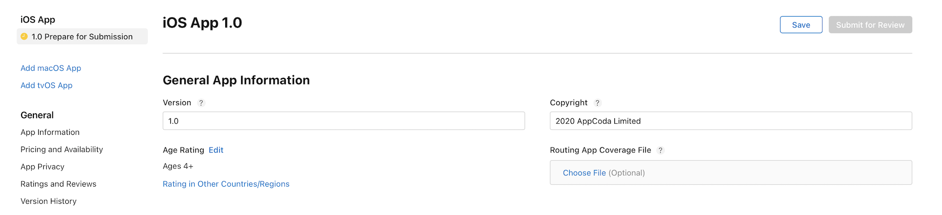 ￼Figure 27-7. Sample app information