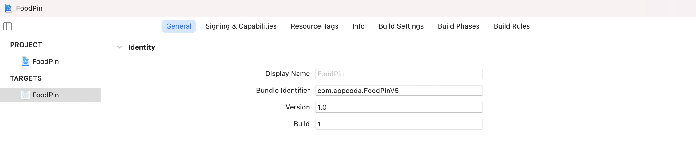 ￼Figure 27-8. Review the version and build in project editor