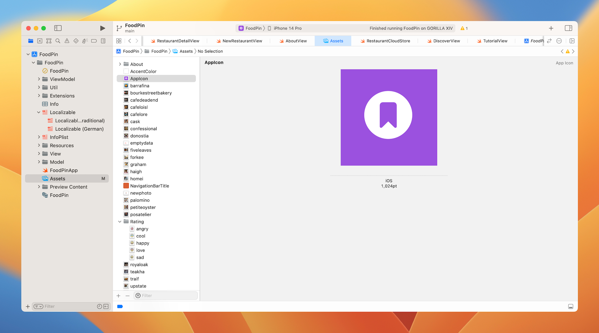 ￼Figure 27-9. A sample AppIcon set