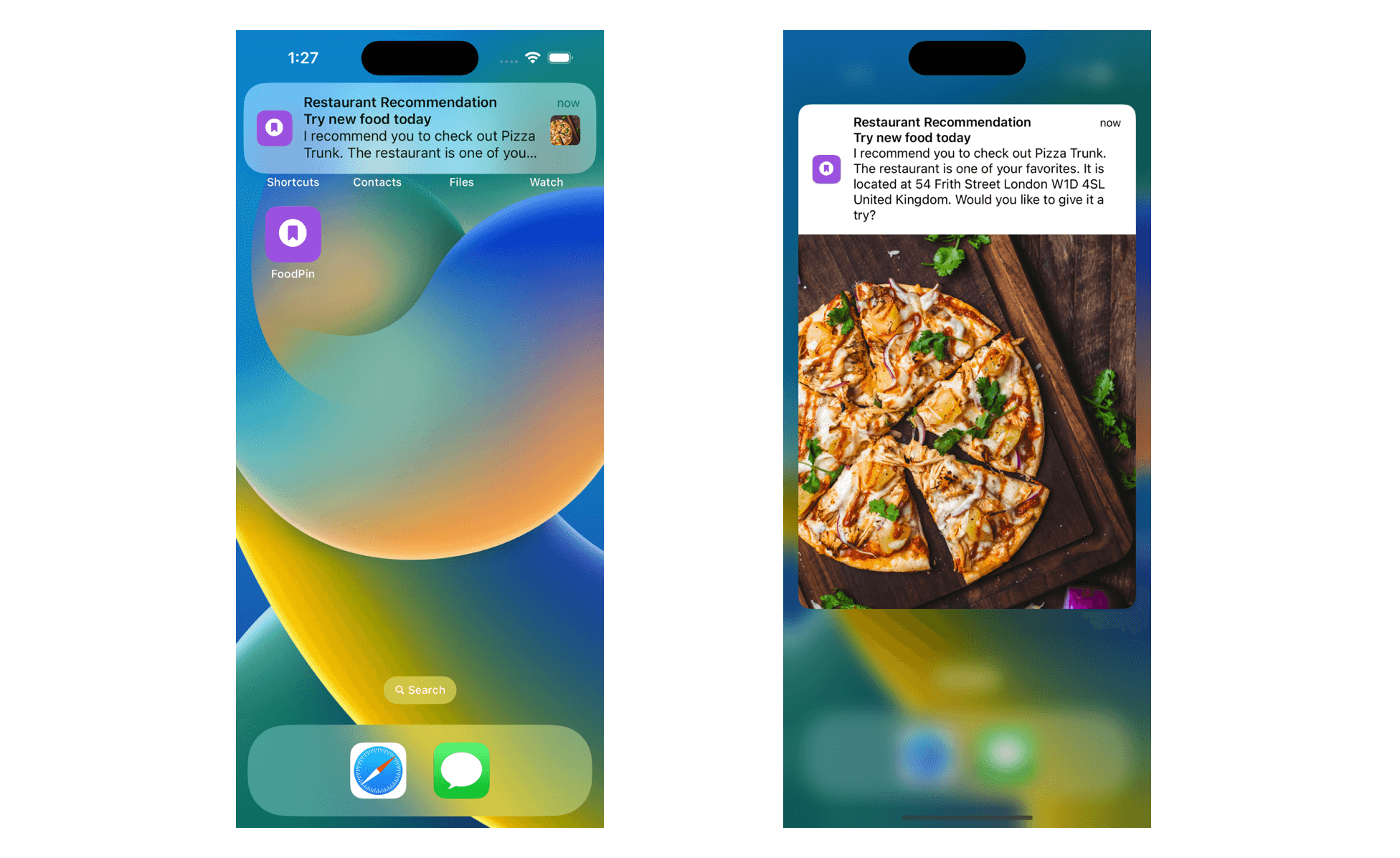 Figure 30-7. Adding an image to notifications